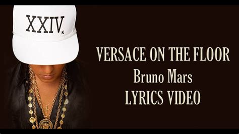 bruno mars versace on the floor letra|versace on the floor lyrics meaning.